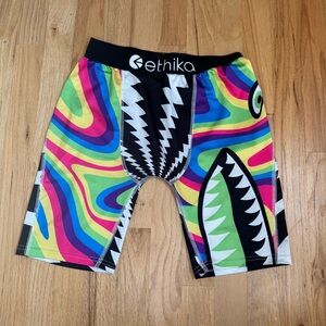 Ethika Black and Silver stretch Boxer Briefs